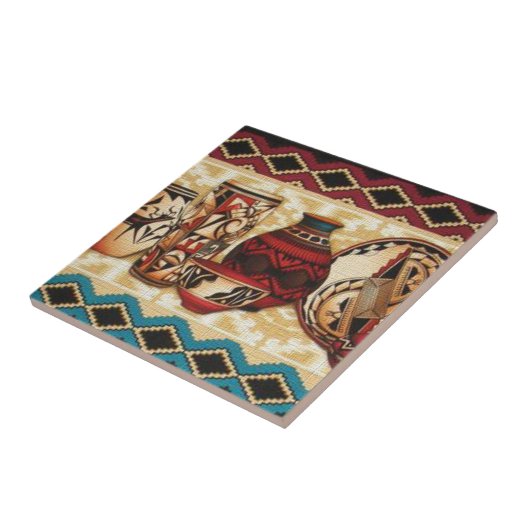 Carreau Carrelage Motif de style sud-ouest (Côté)