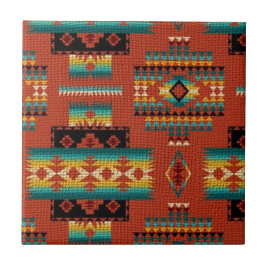 Carreau Carrelage Motif de style sud-ouest (Devant)