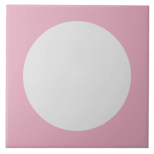 Carreau Carrelage motif moderne rose et blanc