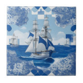 Carreau Carrelage mural, mer, voilier (Devant)