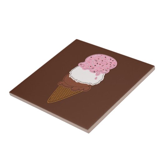 Carreau Carrelage Napolitain-Glace-Cones-2 Sq (Côté)