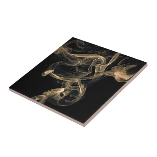 Carreau Carrelage noir et or (Côté)