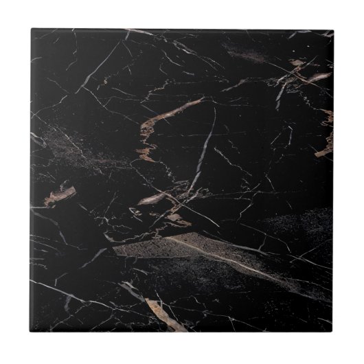 Carreau Carrelage noir et or (Devant)