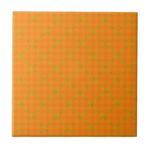 Carreau Carrelage or et orange