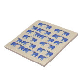 Carreau Carrelage photo en céramique Blue Elephant (Côté)