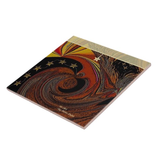 Carreau Carrelage photo en céramique "Wizardry" (Côté)