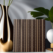 Carrelage rayé noir et Brown en bambou