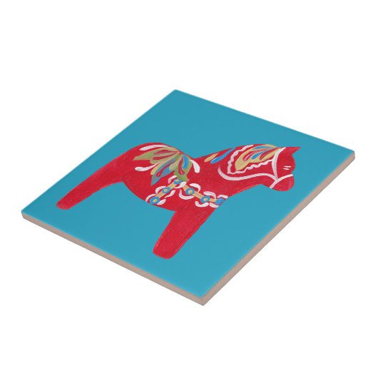 Carreau Carrelage Red Dala Horse (Côté)