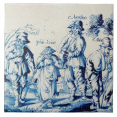 Carreau Carrelage Repro Delft Blue Les Gueux (Devant)