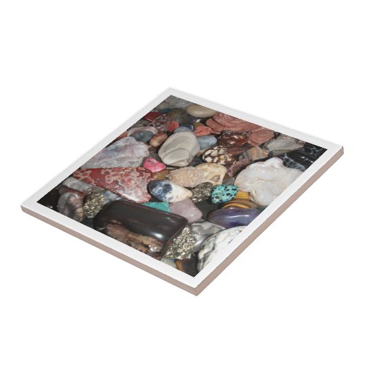 Carreau Carrelage rocheux poli (Côté)