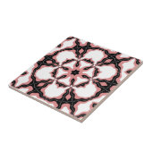 Carreau Carrelage, rose, blanc et noir (Côté)