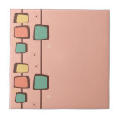 Carreau Carrelage rose rétro des années 50 (Devant)