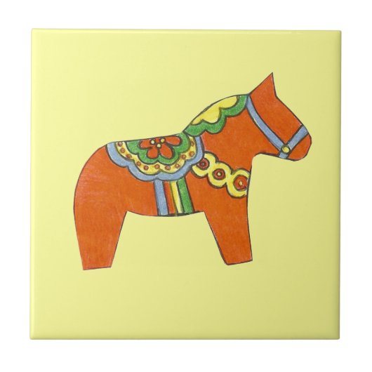 Carreau Carrelage Rouge Horse (Devant)