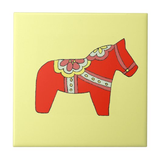 Carreau Carrelage Rouge Horse (Devant)