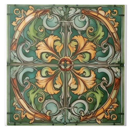 Carreau Carrelage Rustique Indigo Azulejo dans un ancien b (Devant)