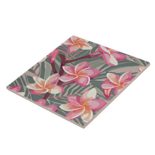 Carreau Carrelage sans soudure - imprimé tropical