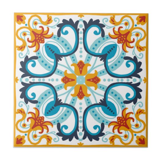 Carreau Carrelage Talavera inspiré (Devant)
