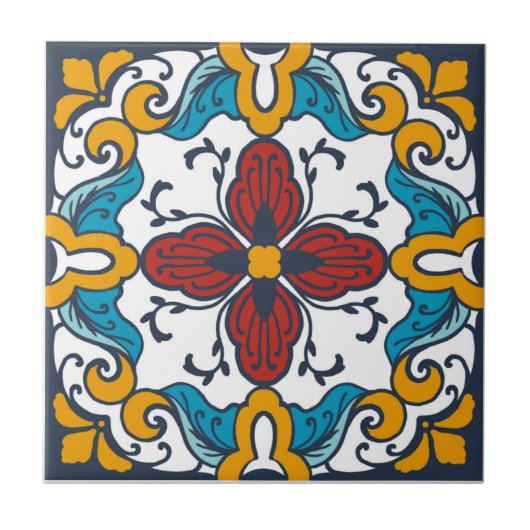 Carreau Carrelage Talavera inspiré (Devant)