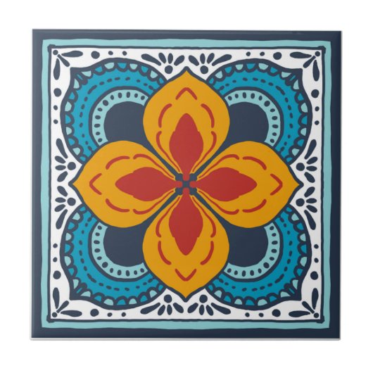 Carreau Carrelage Talavera inspiré (Devant)