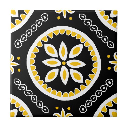 Carreau Carrelage Talavera noir (Devant)