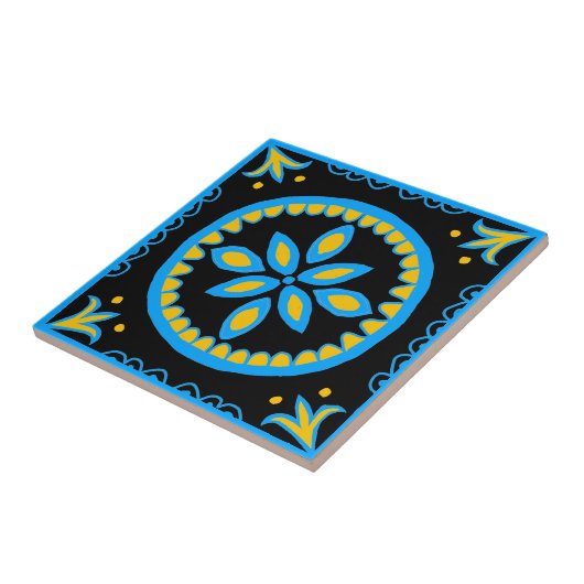 Carreau Carrelage Talavera noir (Côté)