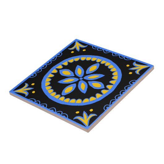 Carreau Carrelage Talavera noir (Côté)