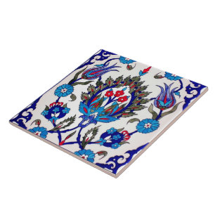 Carreau Carrelage turc en céramique Iznik.