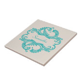 Carreau Carrelage turquoise Chic Damask (Côté)