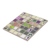 Carreau Carrelage unique en céramique colorée (Côté)