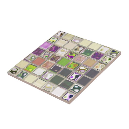 Carreau Carrelage unique en céramique colorée (Côté)