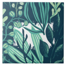 Carrelage vert naturel