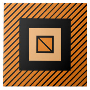 Carreau Carrelage Zèbre Orange Déco