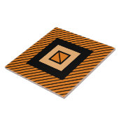 Carreau Carrelage Zèbre Orange Déco (Côté)