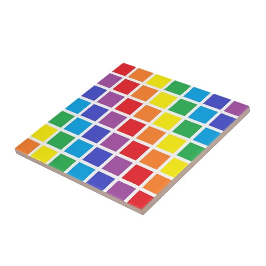 Carreau Carrés d'arc-en-ciel (Côté)