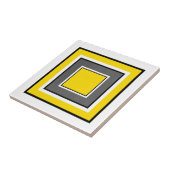 Carreau Carrés gris-jaune noir (Côté)