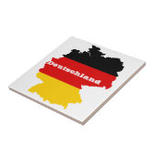 Carreau Carte allemande de drapeau (Côté)