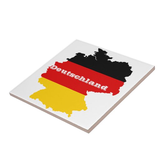 Carreau Carte allemande de drapeau (Côté)