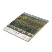 Carreau Carte antique de Houston, Texas avec la rivière Bu (Côté)