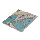 Carreau Carte antique de la Floride et du Cuba (Côté)