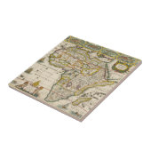 Carreau Carte antique de l'Afrique par Hondius et Jansson (Côté)