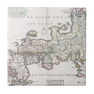 Carreau Carte antique du Japon   1769