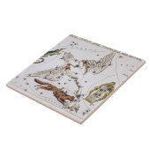 Carreau Carte astronomique vintage (Côté)