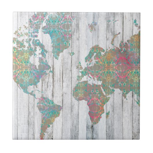 Carreau Carte Boho II (Devant)