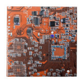 Carreau Carte circuit imprimé circuit orange PCB (Devant)