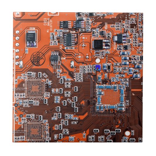 Carreau Carte circuit imprimé circuit orange PCB (Devant)