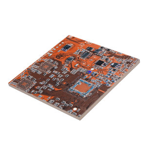 Carreau Carte circuit imprimé circuit orange PCB