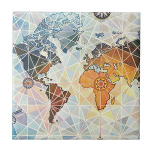 Carreau Carte d'Air Afrique du monde
