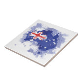 Carreau Carte d'aquarelle de l'Australie (Côté)