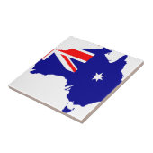 Carreau Carte de drapeau de l'Australie (Côté)