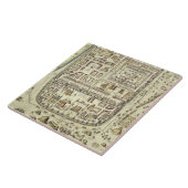 Carreau Carte de Jérusalem et des abords, de 'C (Côté)